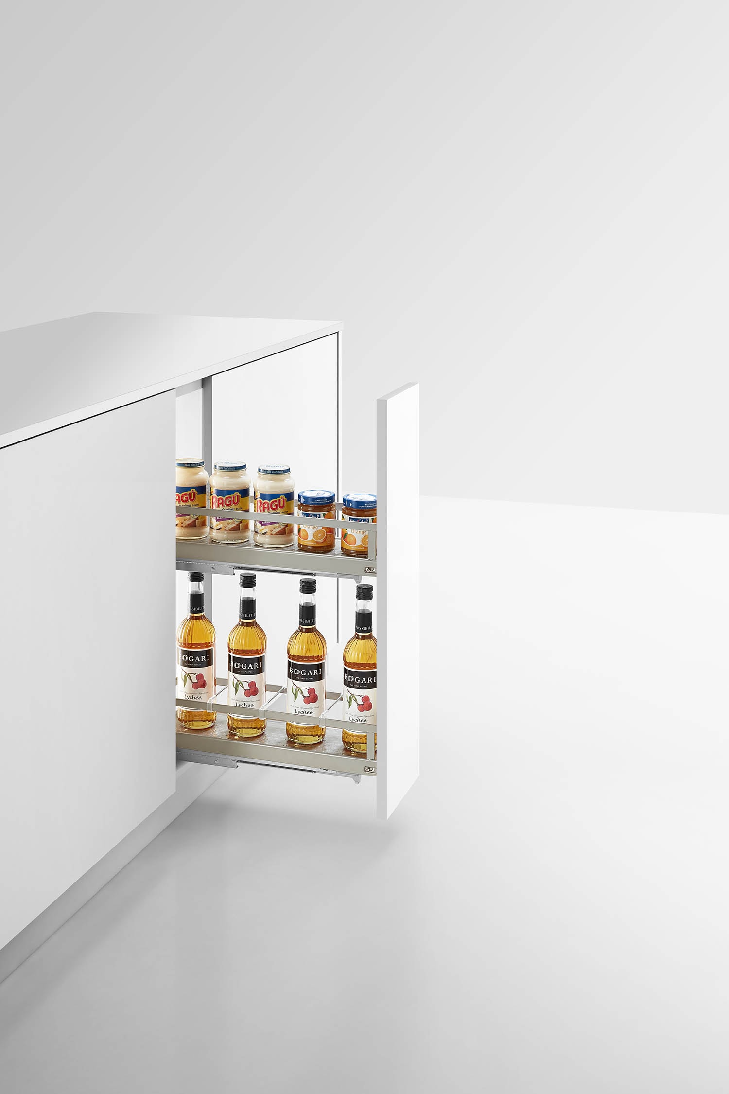 kitchen matt grey tall pantry unit