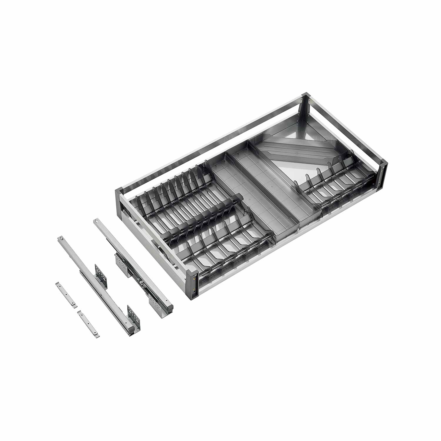 kitchen matt grey tall pantry unit