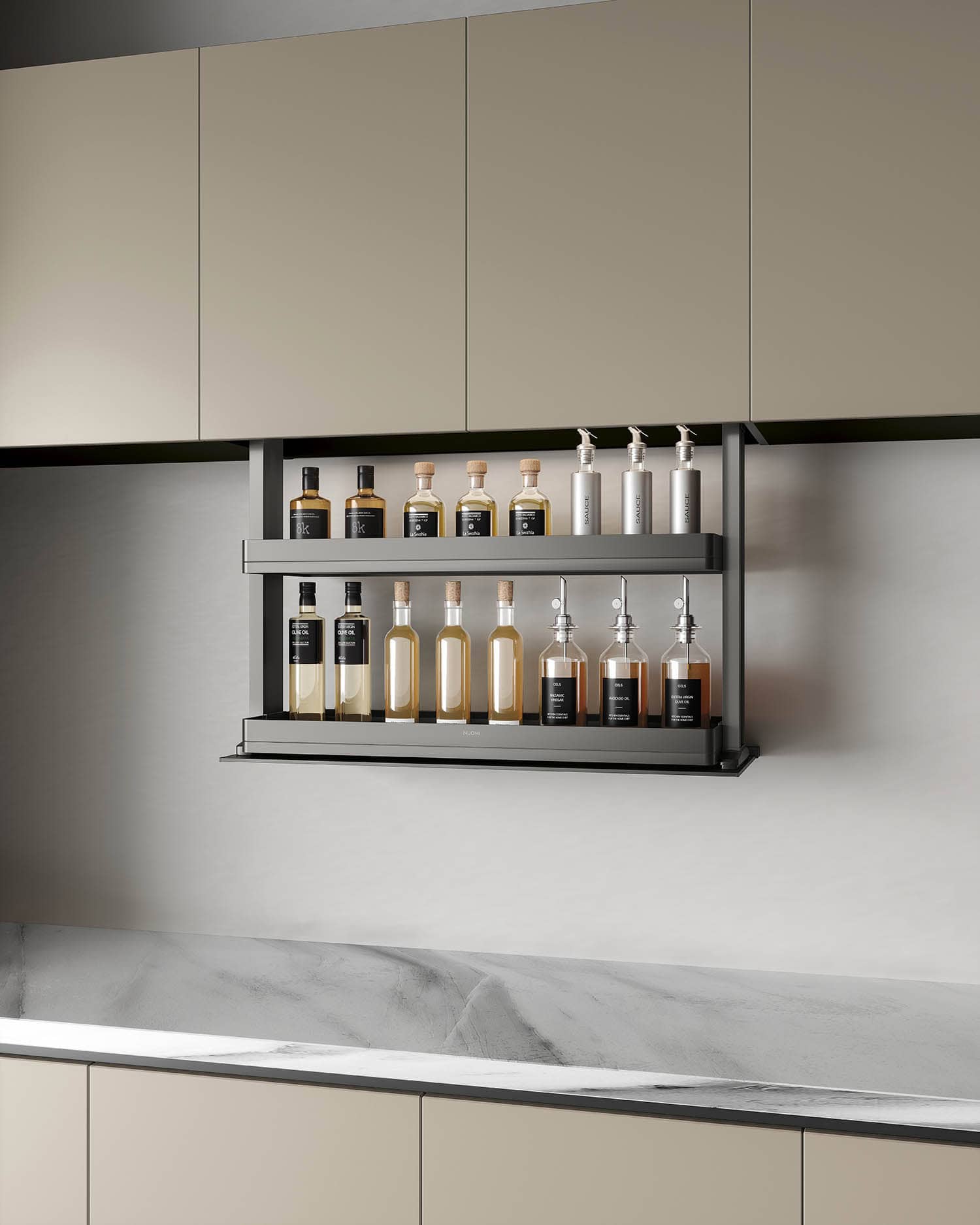 Kitchen Matt Grey Tall Unit