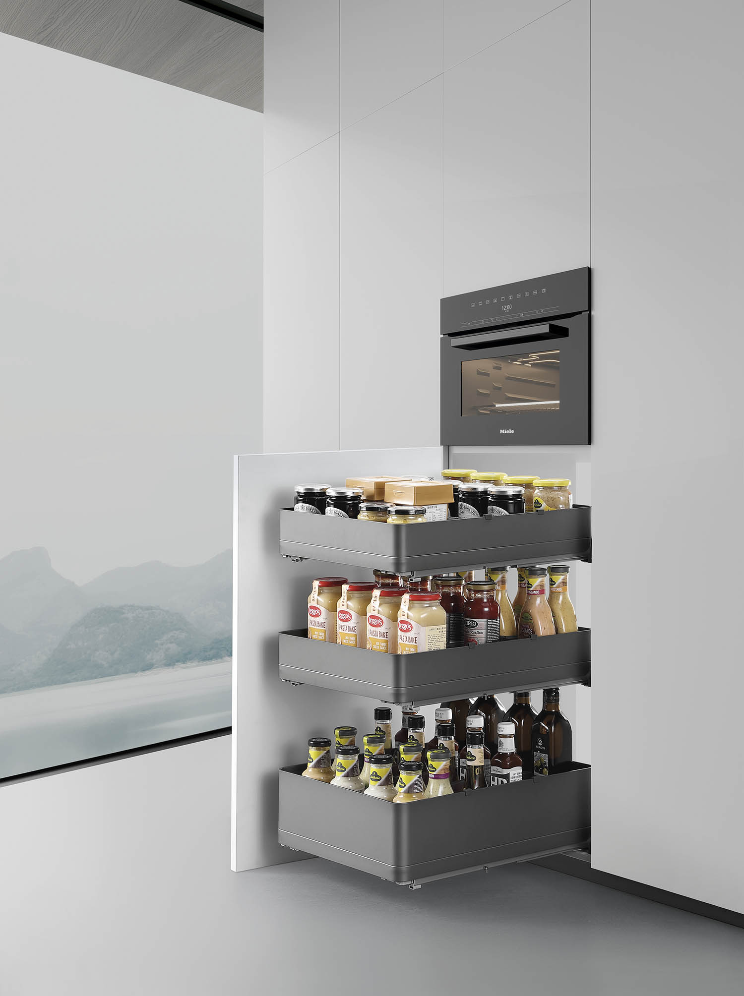 Kitchen Matt Grey Tall Unit