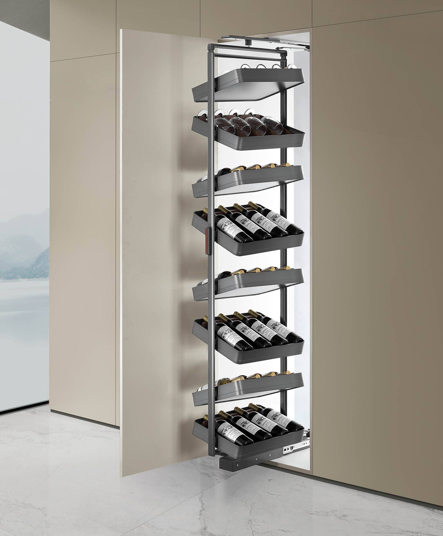 Kitchen Matt Grey Tall Unit